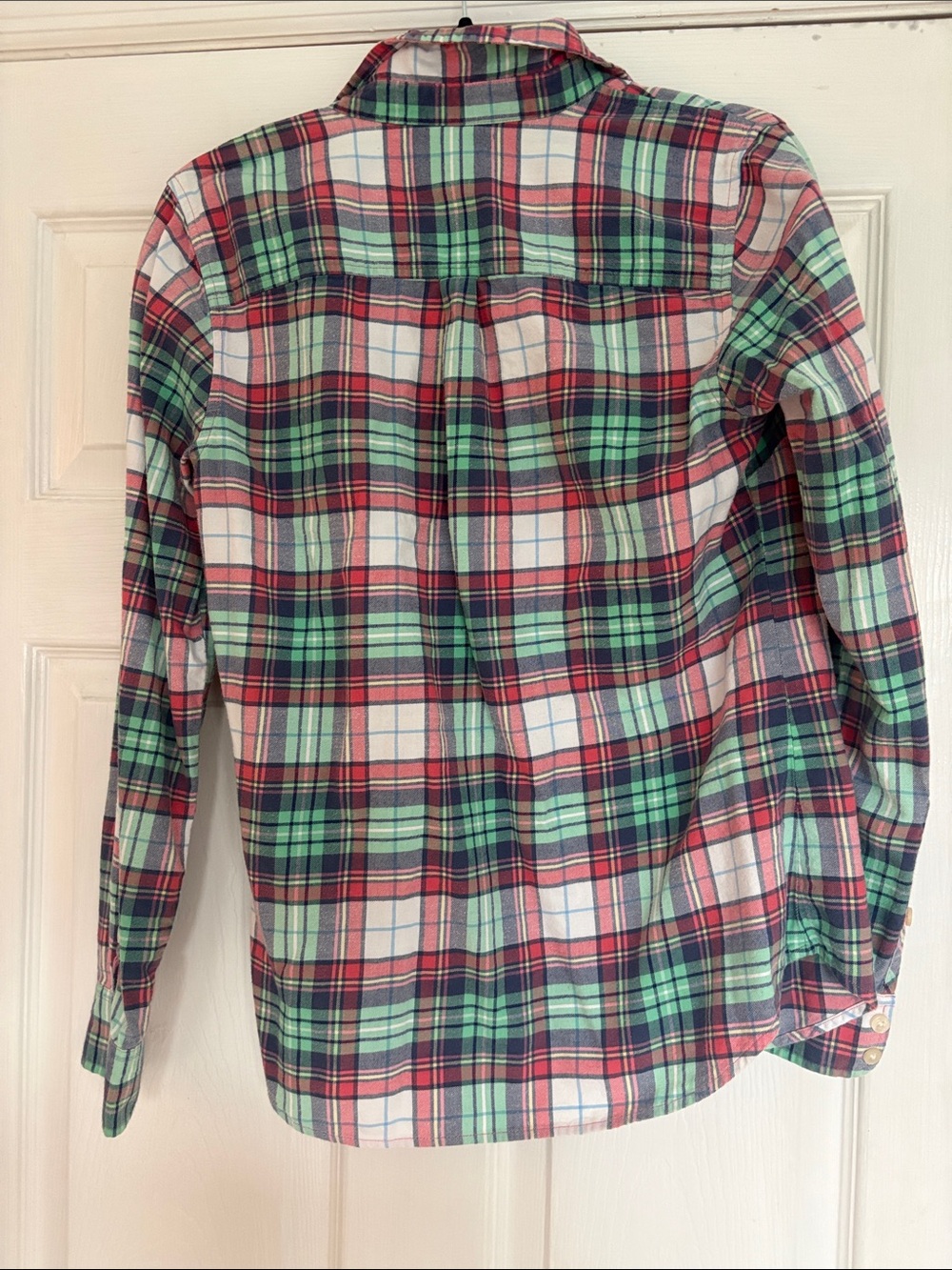 Vineyard Vines Plaid Button-Down Shirt in Green & Red - Picture 5 of 5